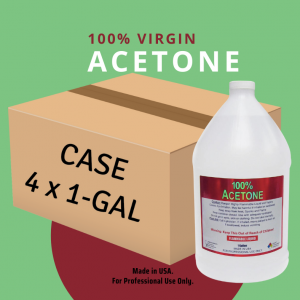 Gallon Bottles - Case of 4 Gallons | Pure Acetone | Nailite